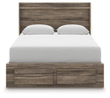 Elbrim Panel Storage Bed, Dresser and Mirror (Bed Size: Queen)