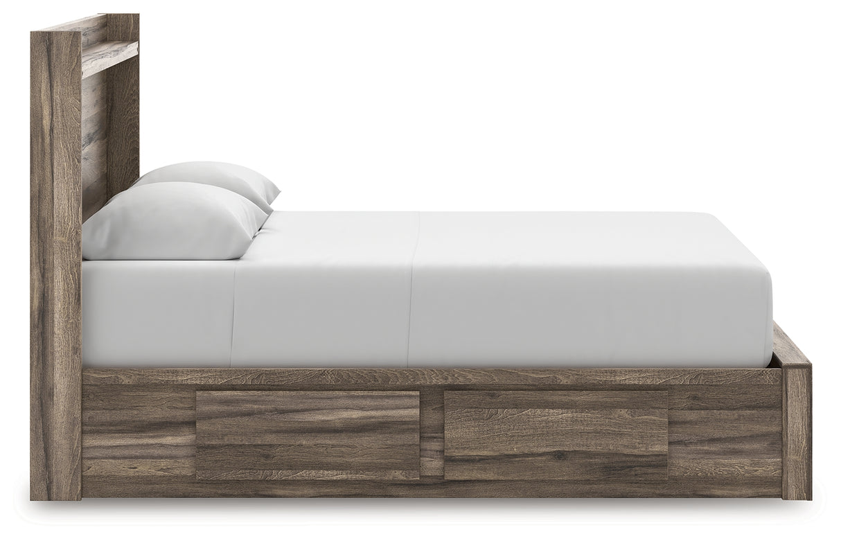 Elbrim Panel Storage Bed, Dresser and Mirror (Bed Size: Queen)