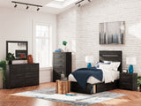 Hollivern Twin Panel Bed with Storage (Bed Size: Twin)