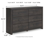 Hollivern 6-Piece Twin Panel Bed with Storage with Dresser and Nightstand (Platform Twin Roll Slats, Twin/Full Under Bed Storage, Twin/Full Under Bed Storage, Twin Panel Headboard/Footboard, Dresser, Nightstand)