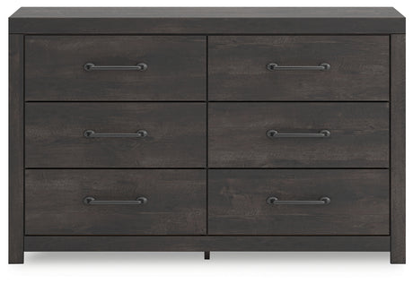 Hollivern 4-Piece Twin Panel Bed with Dresser and Nightstand (Twin Panel Headboard/Footboard, Twin Panel Rails, Dresser, Nightstand)