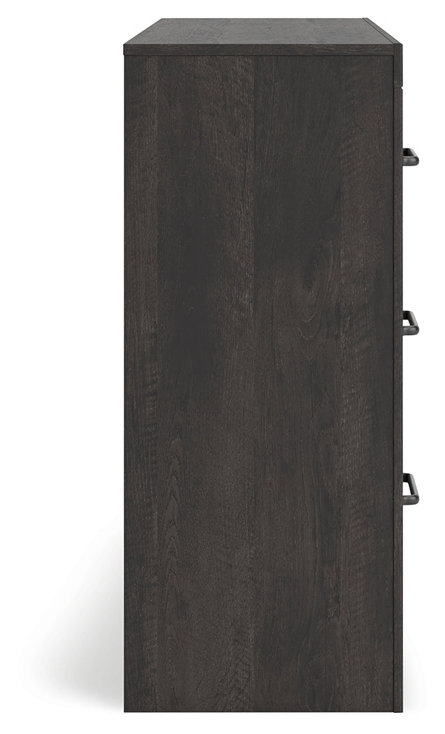 Hollivern 3-Piece King Panel Bed with Dresser (King Panel Headboard/Footboard, King Panel Rails, Dresser)