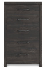 Hollivern 6-Piece Full Panel Bed with Storage with Mirrored Dresser and Chest (Platform Full Roll Slats, Twin/Full Side Storage with Rail, Full Panel Headboard/Footboard, Dresser, Bedroom Mirror, Chest of Drawers)