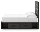 Hollivern 6-Piece Full Panel Bed with Storage with Mirrored Dresser (Platform Full Roll Slats, Twin/Full Under Bed Storage, Twin/Full Under Bed Storage, Full Panel Headboard/Footboard, Dresser, Bedroom Mirror)