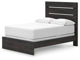 Hollivern 3-Piece Full Panel Bed with Dresser (Full Panel Headboard/Footboard, Full Panel Rails, Dresser)
