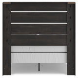 Hollivern 6-Piece Full Panel Bed with Mirrored Dresser and 2 Nightstands (Full Panel Headboard/Footboard, Full Panel Rails, Dresser, Bedroom Mirror, Nightstand, Nightstand)