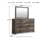 Drystan Queen Panel Bed, Dresser, Mirror, Chest and Nightstand