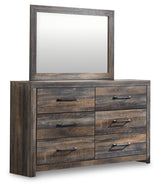 Drystan King Panel Storage Bed, Dresser, Mirror and Nightstand (Bed Size: King)