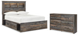 Drystan Full Bookcase Storage Bed and Dresser (Bed Size: Full)