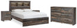 Drystan Queen Bookcase Bed, Dresser and 2 Nightstands