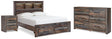 Drystan Full Bookcase Bed, Dresser and Nightstand