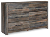 Drystan 2-Piece Queen/Full Bookcase Headboard with Dresser (Queen Bookcase Headboard, Dresser)