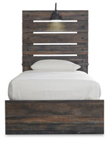 Drystan Twin Panel Bed with Storage, Dresser, Mirror and Chest (Bed Size: Twin)