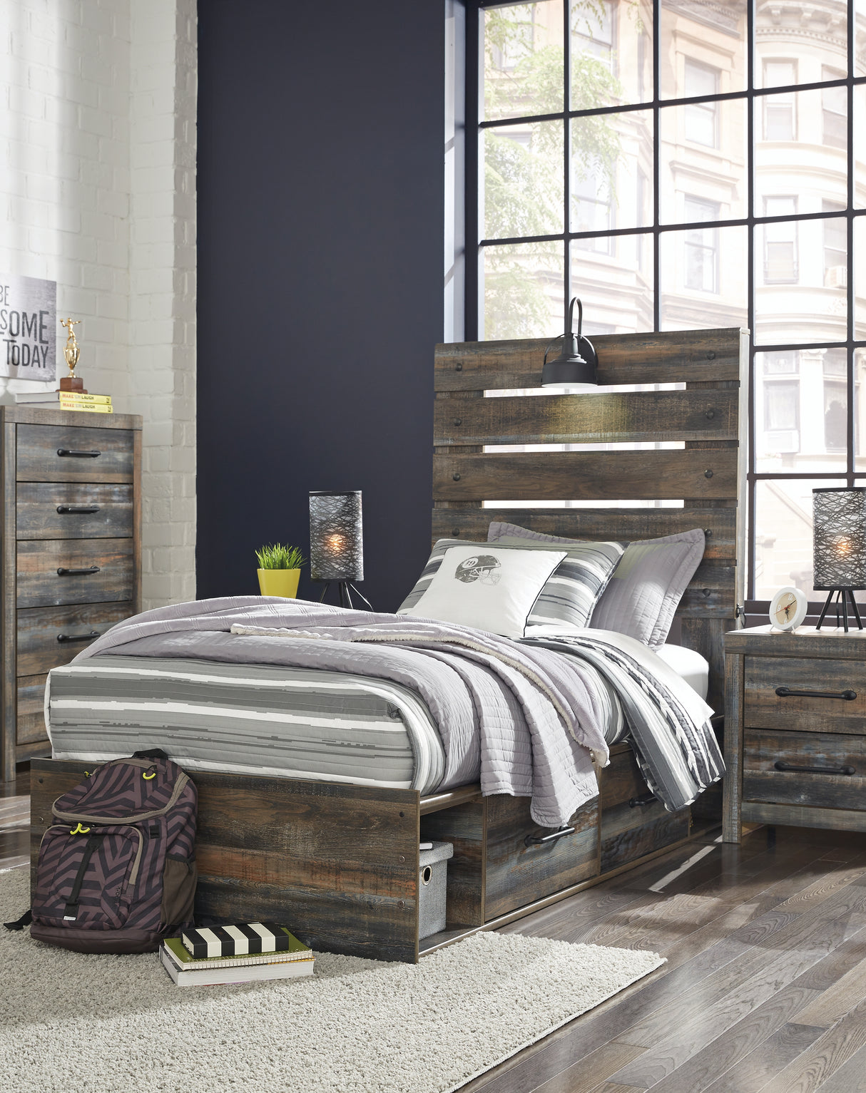 Drystan Twin Panel Headboard (Variation Bed Size: Twin)