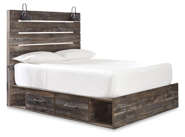 Drystan Queen Panel Bed with 4 Storage Drawers (Bed Size: Queen)