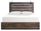 Drystan King Panel Bed, Dresser and Mirror (Bed Size: King)