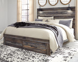 Drystan Queen Panel Bed with 2 Storage Drawers (Bed Size: King)