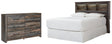 Drystan 2-Piece Queen/Full Bookcase Headboard with Dresser (Queen Bookcase Headboard, Dresser)
