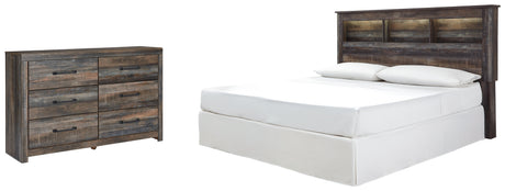 Drystan 2-Piece King/California King Bookcase Headboard with Dresser (Dresser, King/California King Bookcase Headboard)