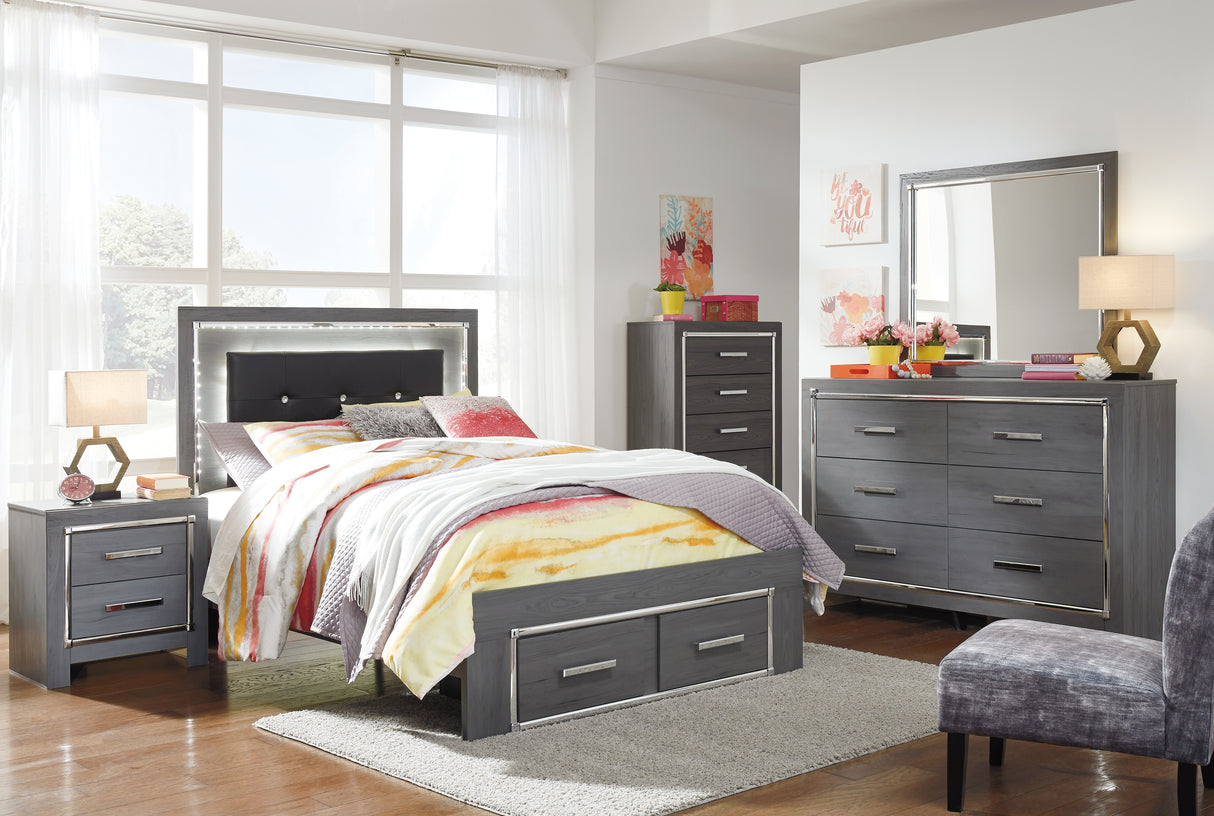 Lodanna Queen Panel Bed with 2 Storage Drawers (Bed Size: Full)