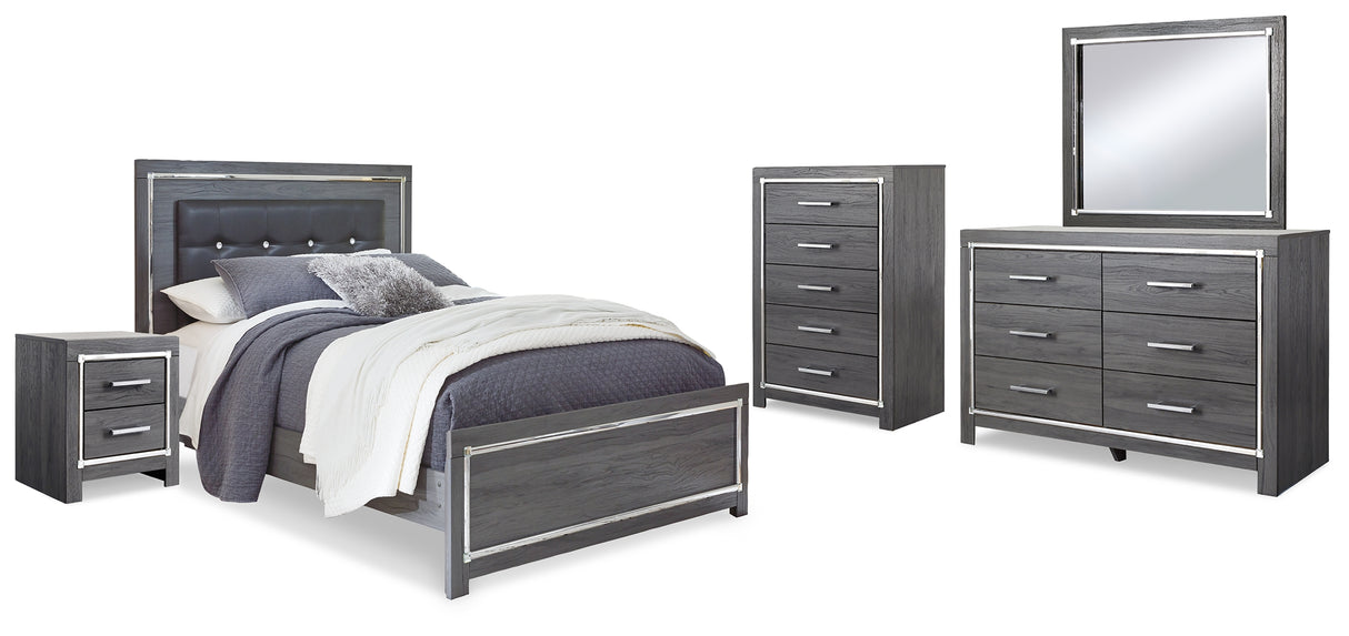 Lodanna Queen Panel Bed, Dresser, Mirror, Chest and Nightstand (Bed Size: Queen)