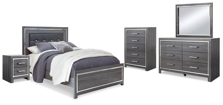Lodanna Queen Panel Bed, Dresser, Mirror, Chest and Nightstand (Bed Size: Queen)