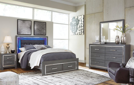 Lodanna Queen Storage Bed, Dresser, Mirror and 2 Nightstands (Bed Size: Queen)