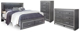 Lodanna King Storage Bed, Dresser and Chest
