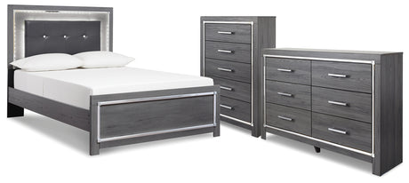 Lodanna Full Panel Bed, Dresser and Chest