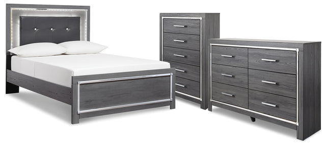 Lodanna Full Panel Bed, Dresser and Chest