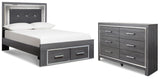 Lodanna Full Panel Storage Bed and Dresser