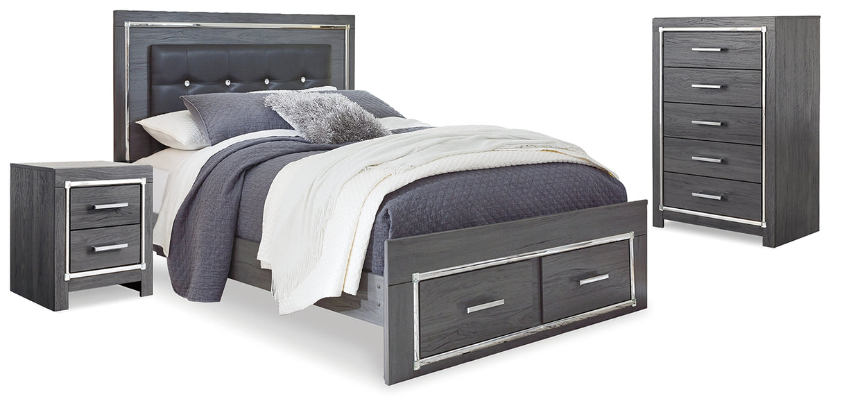 Lodanna Queen Storage Bed, Chest and Nightstand (Bed Size: Queen)