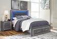 Lodanna Queen Panel Bed with 2 Storage Drawers (Bed Size: Queen)