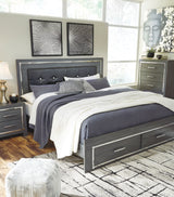 Lodanna Queen Panel Bed with 2 Storage Drawers (Bed Size: King)
