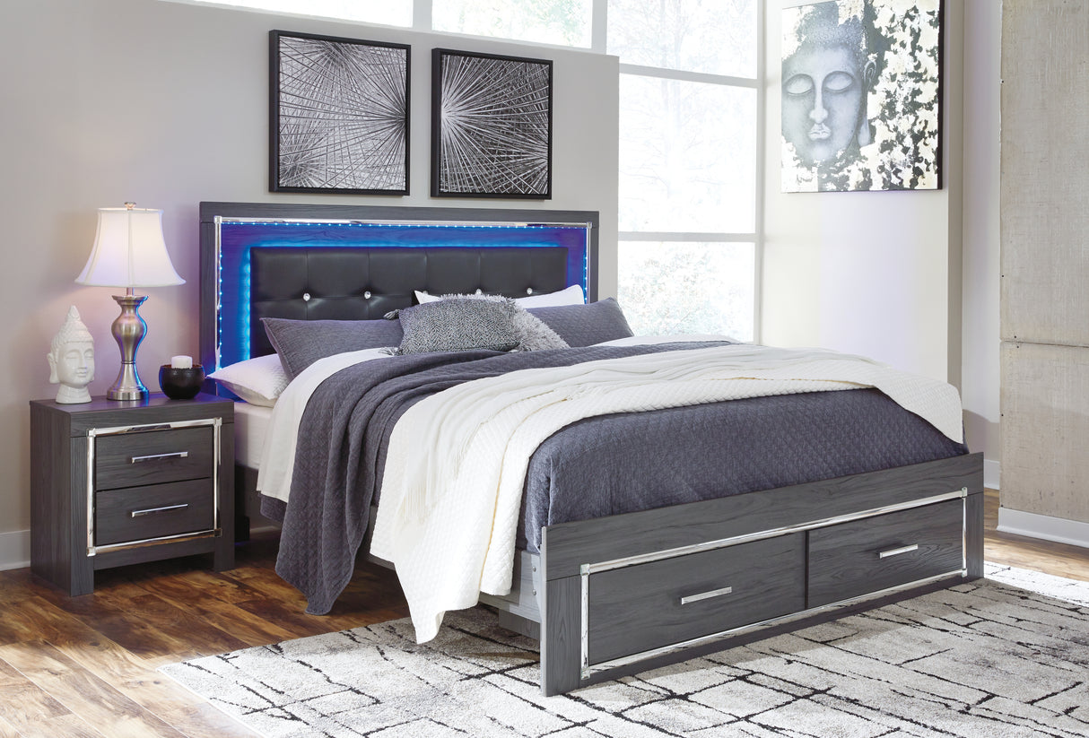 Lodanna Queen Panel Bed with 2 Storage Drawers (Bed Size: King)
