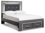 Lodanna Full Storage Bed, Dresser, Mirror, Chest and Nightstand