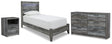 Baystorm 4-Piece Twin Panel Bed with Dresser and Nightstand (Twin Panel Footboard with Rails, Twin Panel Headboard, Dresser, Nightstand)