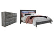 Baystorm 3-Piece King Panel Bed with Dresser (King Panel Footboard with Rails, King Panel Headboard, Dresser)