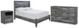 Baystorm 4-Piece King Panel Bed with Dresser and Nightstand (Full Panel Footboard with Rails, Full Panel Headboard, Dresser, Nightstand)