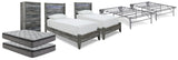 Baystorm 2 Twin Panel Beds, 2 Mattresses, 2 Foundations, and Chest