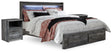 Baystorm King Panel Storage Bed and 2 Nightstands (Bed Size: King)