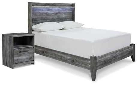 Baystorm Full Panel Bed and Nightstand