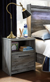 Baystorm Panel Storage Bed and Nightstand (Bed Size: Queen)