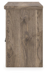 Rusticott Queen Poster Bed, Dresser and Nightstand (Bed Size: Queen)