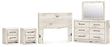 Lawroy 5-Piece Queen Panel Headboard with Mirrored Dresser and 2 Nightstands (Queen Panel Headboard, Dresser, Bedroom Mirror, Nightstand, Nightstand)