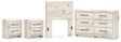 Lawroy 4-Piece Twin Panel Headboard with Dresser and 2 Nightstands (Twin Panel Headboard, Dresser, Nightstand, Nightstand)