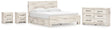 Lawroy 8-Piece King Panel Bed with Dresser and 2 Nightstands (Platform King Roll Slats, King Panel Footboard, King Panel Headboard, Queen/King Under Bed Storage, Queen/King Platform Rails, Dresser, Nightstand, Nightstand)