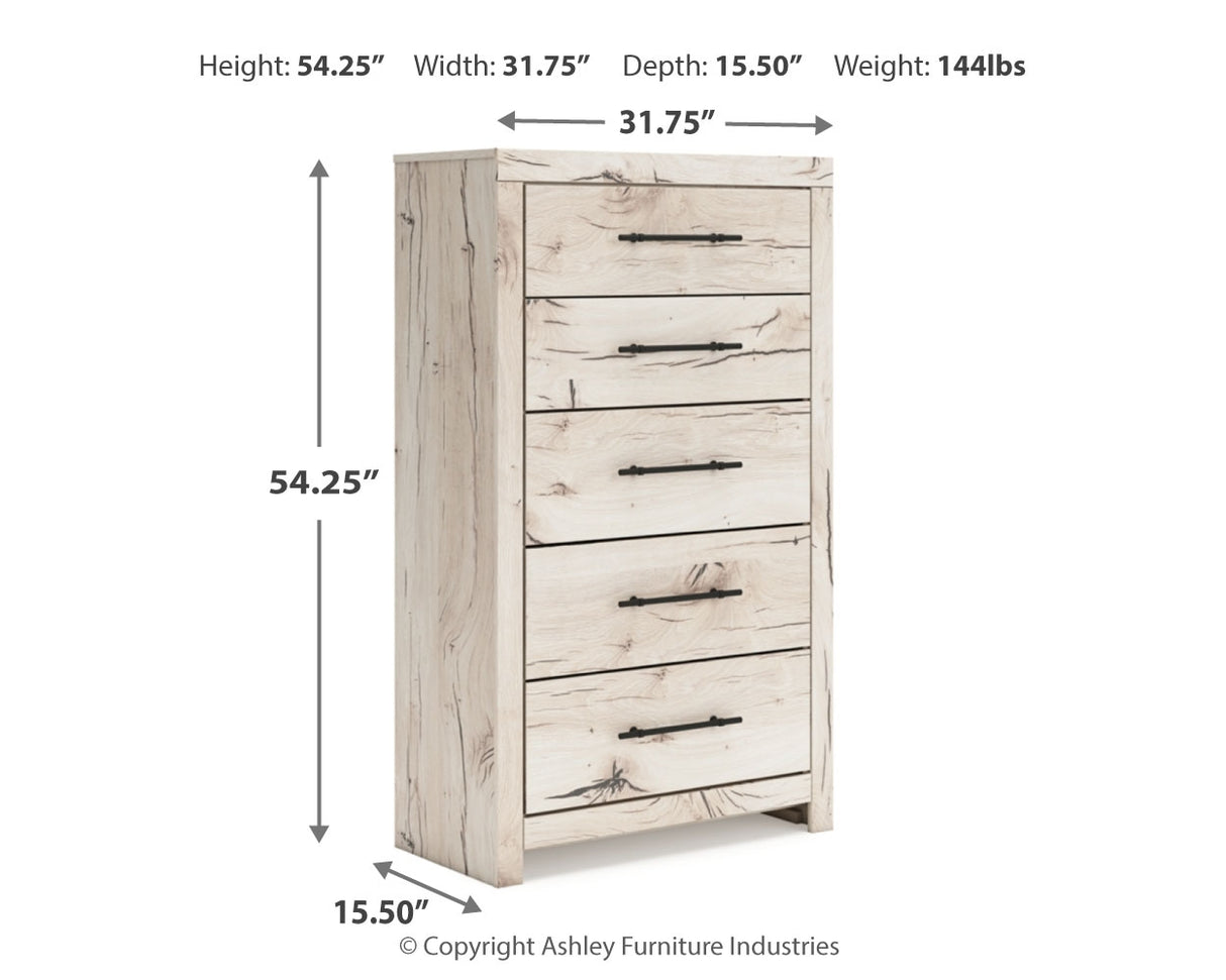 Lawroy 4-Piece Twin Panel Headboard with Mirrored Dresser and Chest (Twin Panel Headboard, Dresser, Bedroom Mirror, Chest of Drawers)