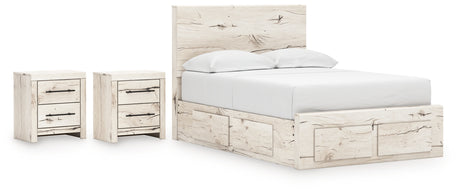 Lawroy 7-Piece Full Panel Storage Bed with 2 Nightstands (Platform Full Roll Slats, Underbed Storage, Underbed Storage, Full Storage Footboard, Full Panel Headboard, Nightstand, Nightstand)