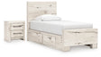 Lawroy Twin Panel Bed with Storage and Nightstand (Bed Size: Twin)